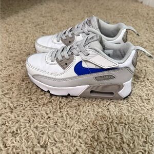 Nike Kids Gray and Blue Air Max Sneakers